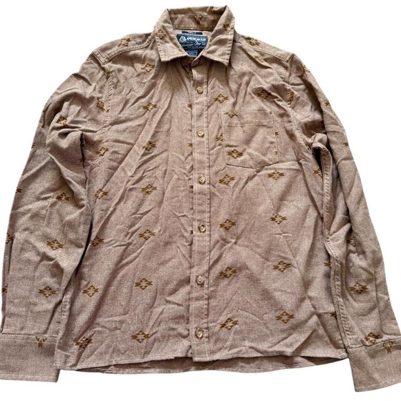 American Rag Brown Casual Button Down Shirt - Picture 1 of 5